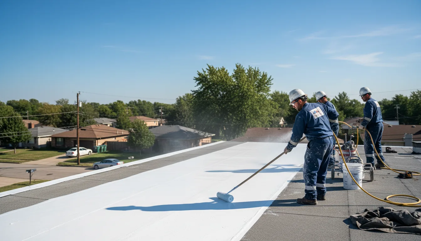 Commercial roof coating in Rush, CO near me